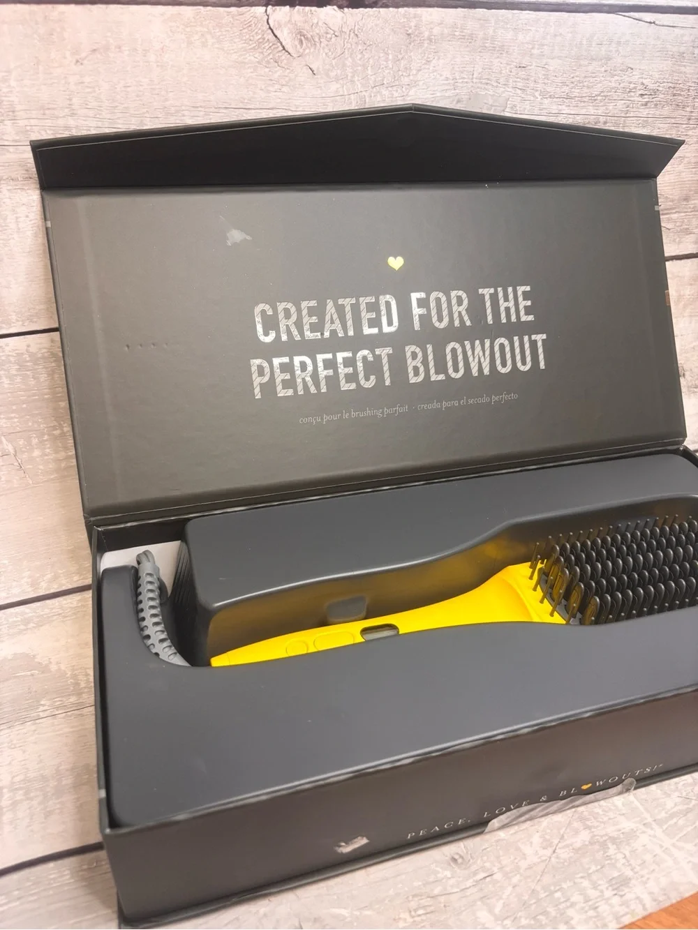 Drybar The Brush Crush Heated Straightening Brush, Yellow